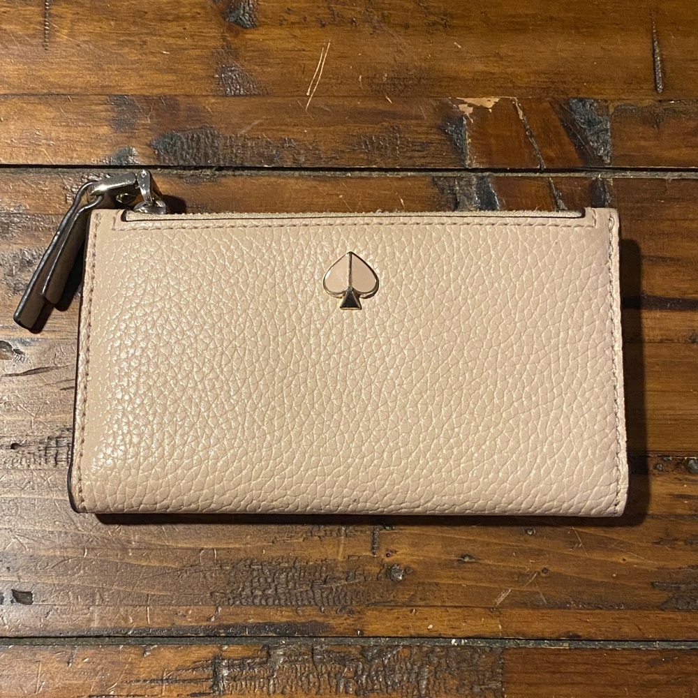Kate Spade Nude Tan Leather Wallet